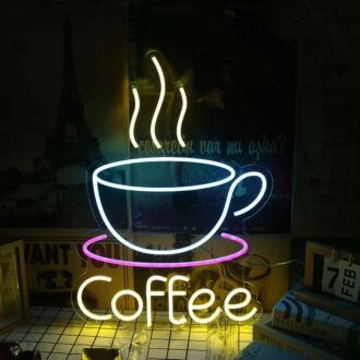 A Cup Of Coffee Custom Neon Sign