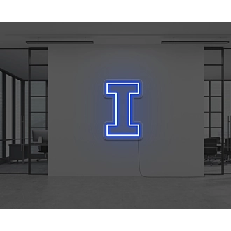 Neonbuchstabe I