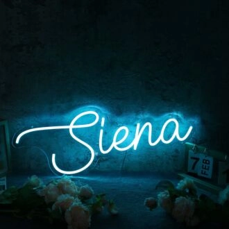 Siena Blue Name Neon Sign
