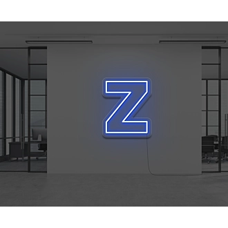 Neon Letter Z