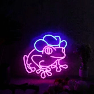Tree Fog With Cow Hat Custom Neon Sign