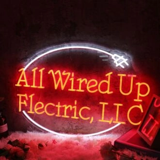 All Wired Up Flectric LLC Red Neon Sign