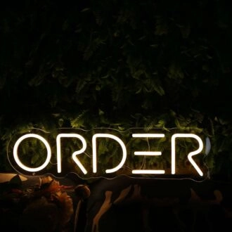 Order Yellow Neon Sign