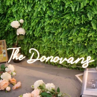 The Donovans Yellow Neon Sign