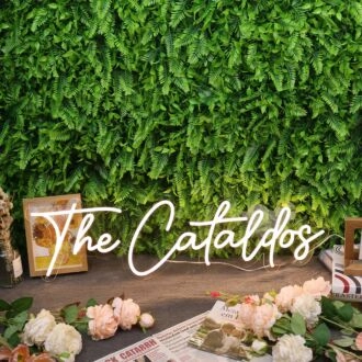 The Cataldos Yellow Neon Sign