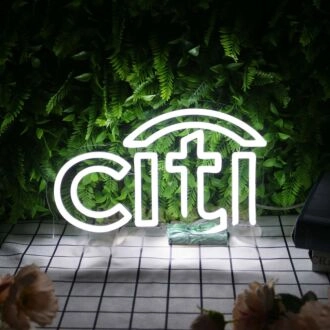 Citi White Custom Neon Sign