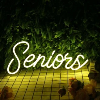 Seniors Yellow Neon Sign