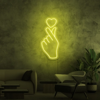 Liebe Hand Neon Schild