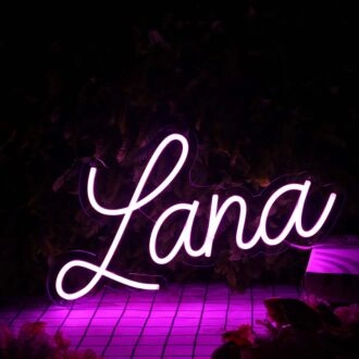 Lana Purple Neon Sign