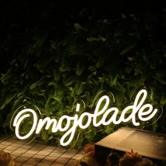 Omojolade Yellow Neon Sign