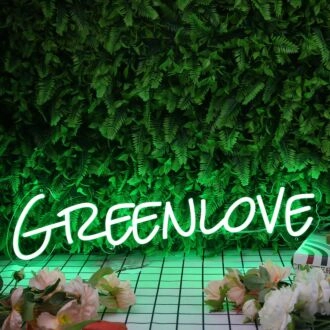 Green Love Neon Sign