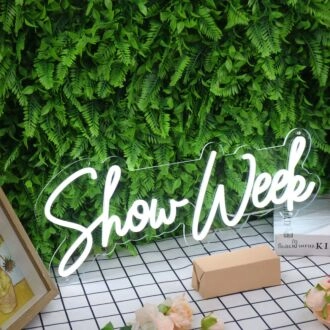 Show Week White Neon Sign