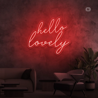 Hello Lovely Neon Sign
