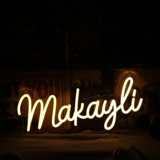 Makayli Yellow Neon Sign