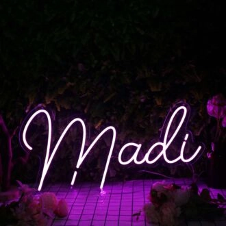 Madi Purple Neon Sign