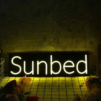 Sun bed Yellow Neon Sign