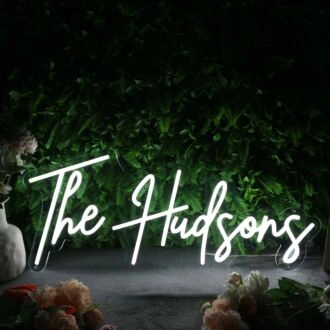 The Hudsons White Neon Sign