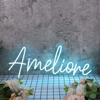 Amelione Blue Neon Sign