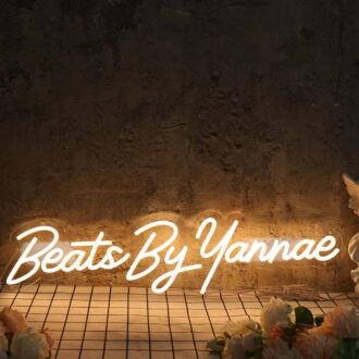 Beats By Yannae Yellow Neon Sign