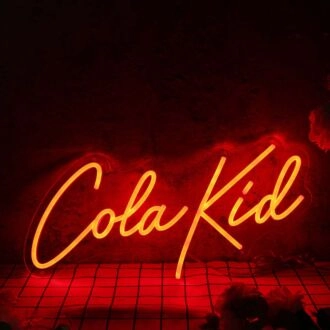 Cola Kid Red Neon Sign