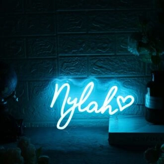 Nylah Blue Neon Sign