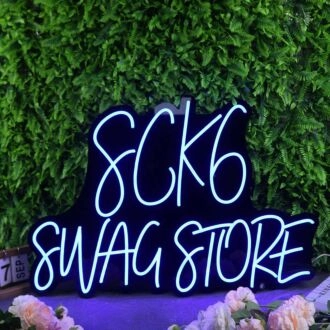Sck6 Swag Store Blue Neon Sign