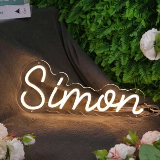 Simon Yellow Neon Sign