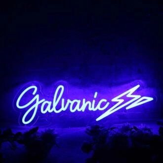 Galvanic Blue Neon Sign