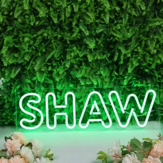 Shaw Green Neon Sign