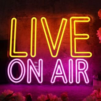 Live On Air Custom LED Neon Sign