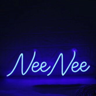 Nee Nee Blue Neon Sign