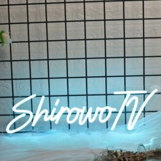 Shirowo TV Blue Neon Sign