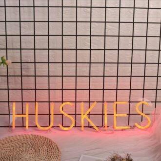 Huskies Red Neon Sign