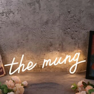 The Mung Yellow Neon Sign