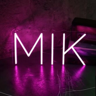 MIK Pink Neon Sign