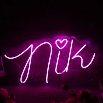 Nik Pink Neon Sign