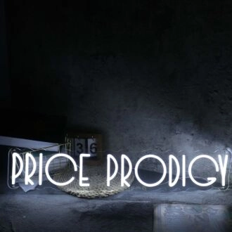 Price Prodigy White Neon Sign