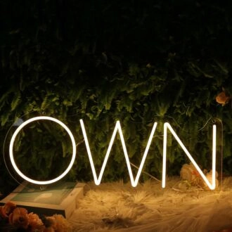 OWN Yellow Neon Sign