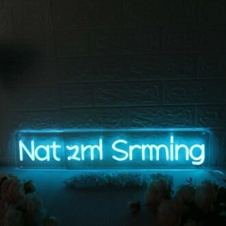Natural Gaming Blue Neon Sign