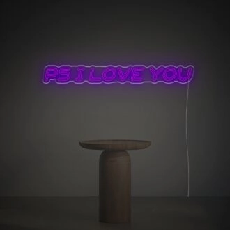 Ps I Love You LED Neon Sign