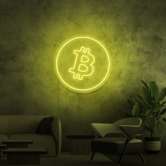 Bitcoin-Neonschilder