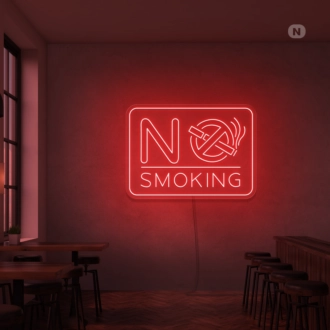 No smoking neon signs