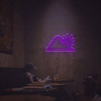 Cloud And Sun LED Neon Sign