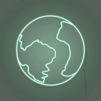 The earth LED neon sign