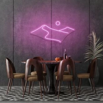 Desert Outline Neon Sign