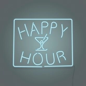Customize Happy Hour LED Neon Sign