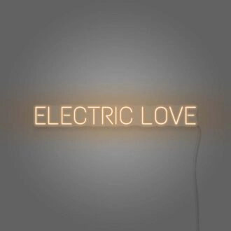 Electric Love Neon Lettering