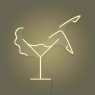 Martini Glas LED Neon Schild