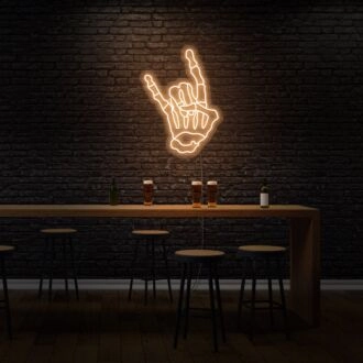 Devil's Horns Neon Mischievous and Bold