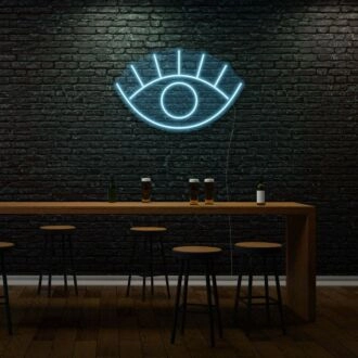 Minimalistisches Auge Neon Einfach und dennoch tiefgründig Vision
